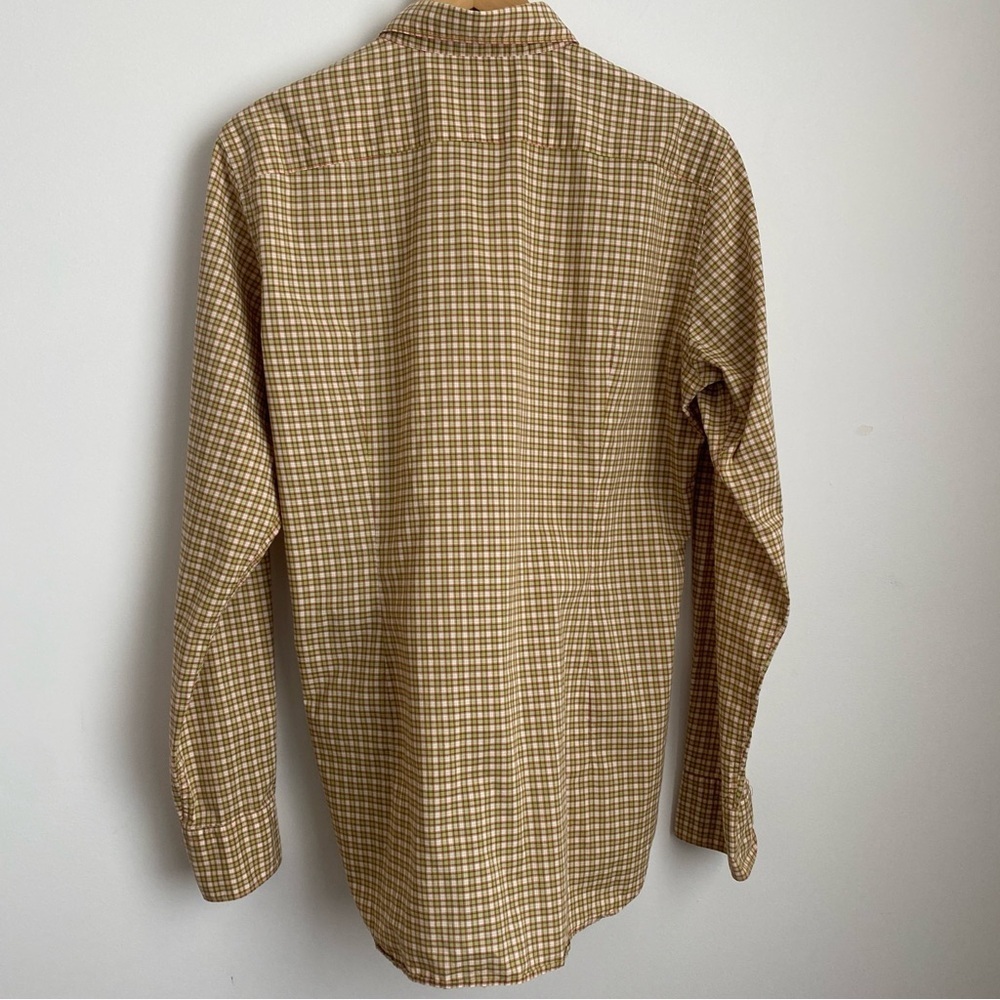 BEVILACQUA Italy Men's Button Up Shirt Plaid Check Size L - Picture 3 of 10
